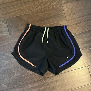 Nike size S shorts - black & colored trim